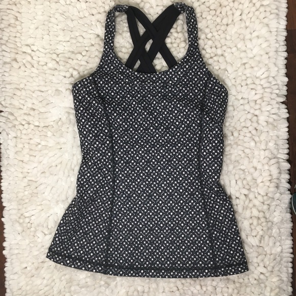 Lululemon Black and White Tank Top Size 4 - Picture 7 of 8